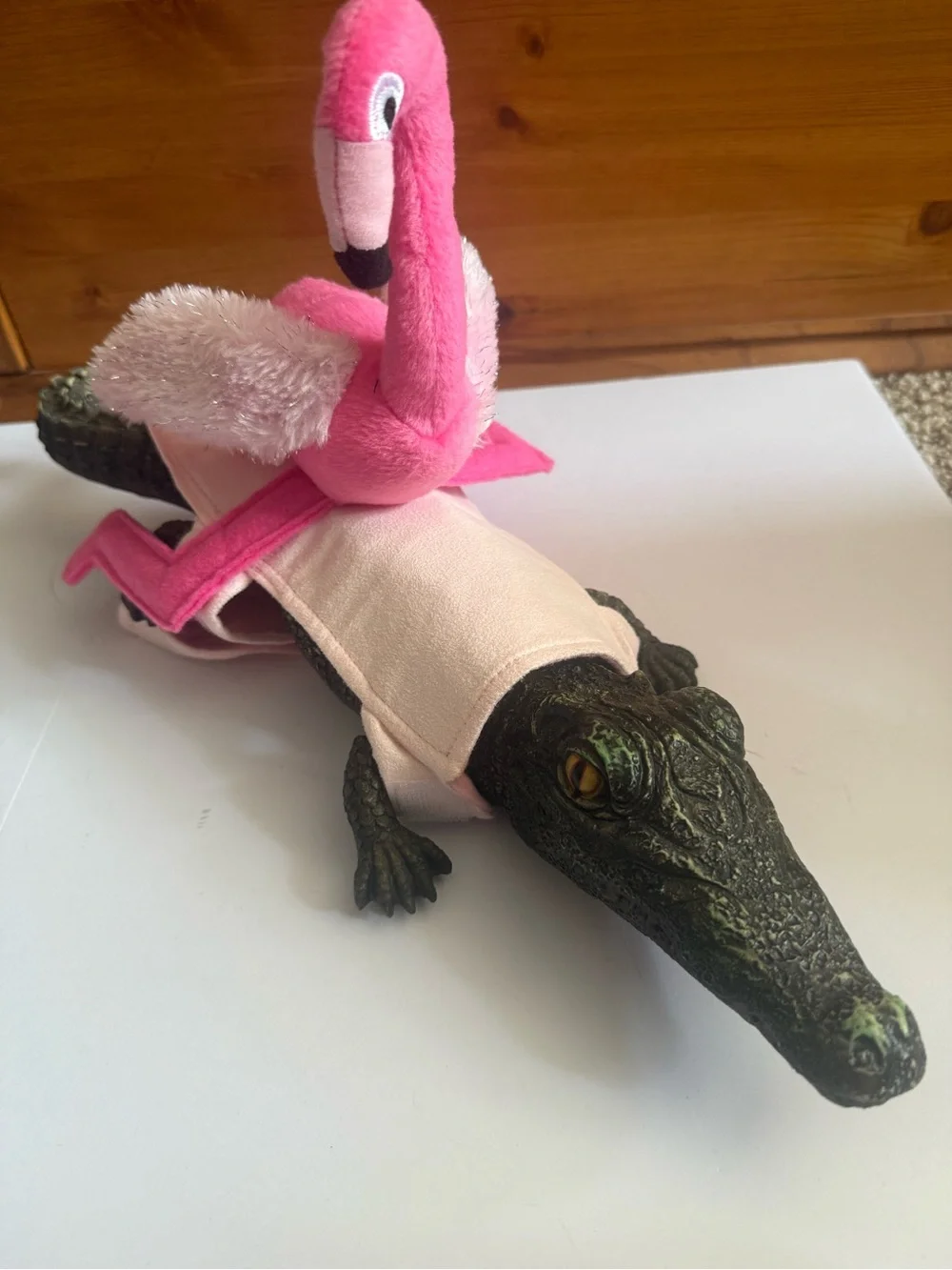 flamingo dog costume